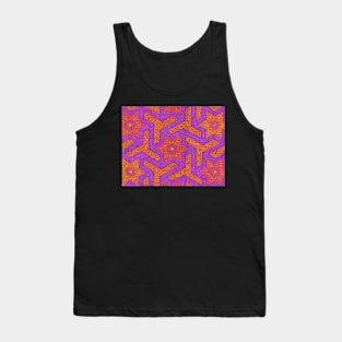 Tiles in orange and purples Tank Top